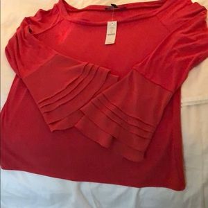 White House Black market top with bell sleeves